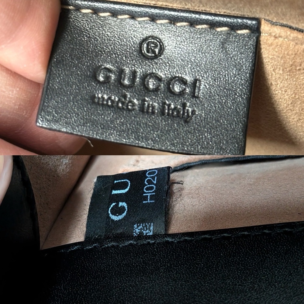 💯Authentic Gucci Sylvie small shoulder bag in black leather🍀 - Picture 11 of 15